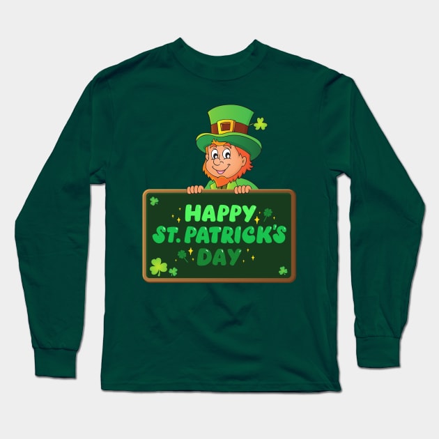 Happy St.Patrick's Day Long Sleeve T-Shirt by Stylish Dzign